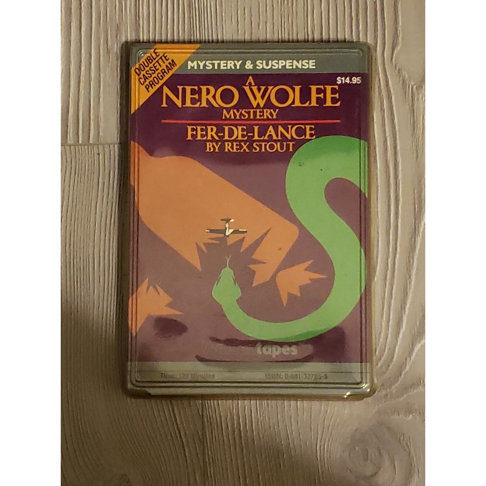 A Nero Wolfe Mystery Fer-de-lance By Rex Stout Audiobook Cassette